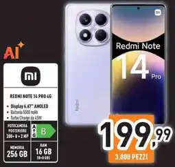 Unieuro REDMI NOTE 14 PRO 4G offerta