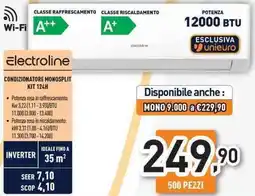 Unieuro Electroline CONDIZIONATORE MONOSPLIT KIT 124H offerta