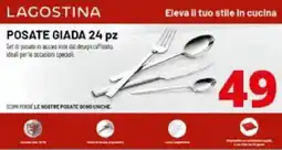 Comet LAGOSTINA POSATE GIADA 24 pz offerta