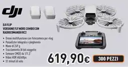 Unieuro Dji flip versione fly more combo con radiocomando rc2 offerta