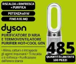 Comet dyson PURIFICATORE D'ARIA E TERMOVENTILATORE PURIFIER HOT+COOL GEN offerta