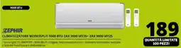 Comet ZEPHIR CLIMATIZZATORE MONOSPLIT 9000 BTU ZAX 9000 MY25+ ZAX 9000 MY25 offerta