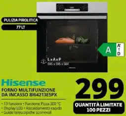 Comet Hisense FORNO MULTIFUNZIONE DA INCASSO BI64213E5PX offerta