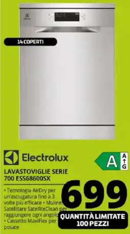 Comet Electrolux LAVASTOVIGLIE SERIE 700 ESS68600SX offerta
