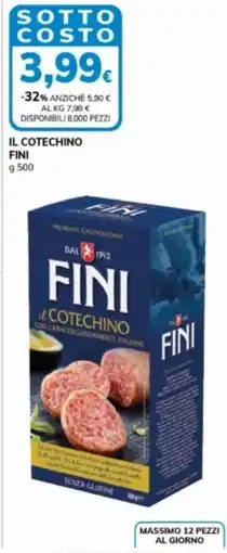 Basko Il cotechino FINI offerta