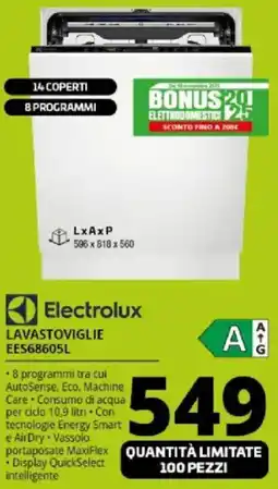 Comet Electrolux Lavastoviglie EES68605L offerta
