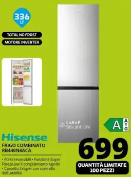 Comet Hisense FRIGO COMBINATO RB440N4ACA offerta