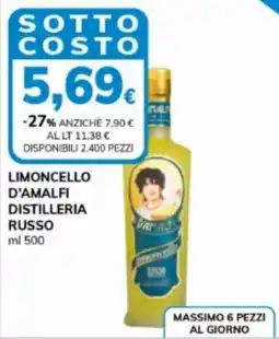 Basko Limoncello d'amalfi distilleria RUSSO offerta