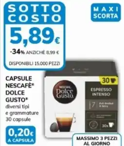 Basko Capsule nescafè dolce gusto offerta