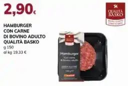 Basko Hamburger con carne di bovino adulto QUALITÀ BASKO offerta