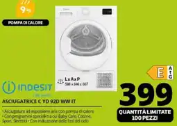 Comet Indesit ASCIUGATRICE C YD 92D WW IT offerta