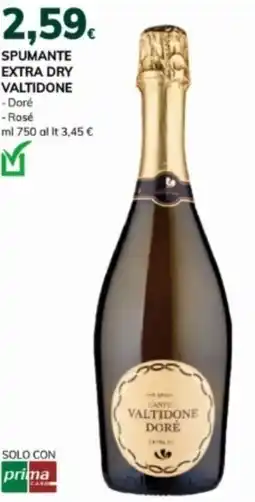 Basko Spumante extra dry valtidone doré e rosé offerta
