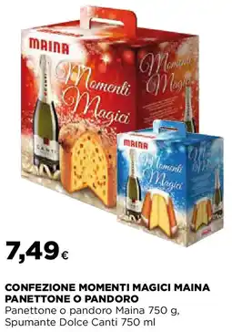 Extracoop Confezione momenti magici maina panettone o pandoro offerta
