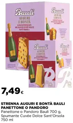Extracoop Strenna auguri e bontà bauli panettone o pandoro offerta