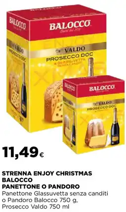 Extracoop Strenna enjoy christmas balocco panettone o pandoro offerta