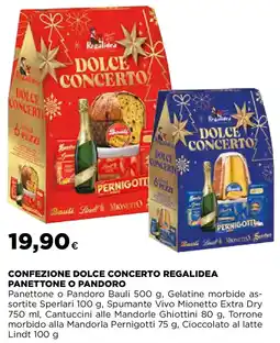 Extracoop Confezione dolce concerto regalidea panettone o pandoro offerta