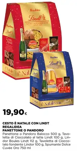 Extracoop Cesto è natale con lindt regalidea panettone o pandoro offerta