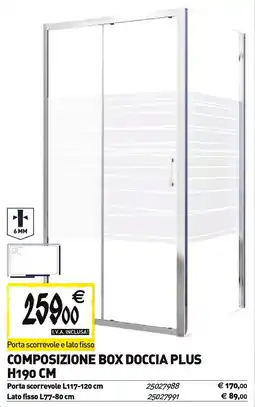 Tecnomat Composizione box doccia plus offerta