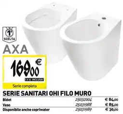 Tecnomat Axa serie sanitari ohi filo muro offerta
