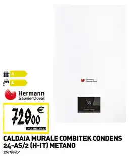 Tecnomat Hermann Caldaia murale combitek condens 24-as/2 (h-it) metano offerta