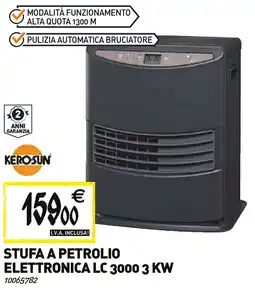 Tecnomat KEROSUN STUFA A PETROLIO ELETTRONICA LC 3000 3 KW offerta