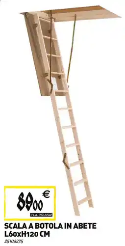 Tecnomat Scala a botola in abete offerta
