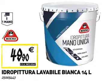 Tecnomat Boero idropittura lavabile bianca offerta