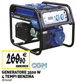 Tecnomat CGM GENERATORE 3500 W 4 TEMPI BENZINA offerta
