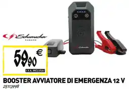 Tecnomat Booster avviatore di emergenza 12 v offerta