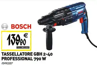 Tecnomat BOSCH TASSELLATORE GBH 2-40 PROFESSIONAL 790 W offerta