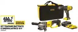 Tecnomat STANLEY FATMAX KIT TRAPANO BATTENTE E SMERIGLIATRICE 18 V offerta