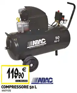 Tecnomat Abac compressore 50 l offerta