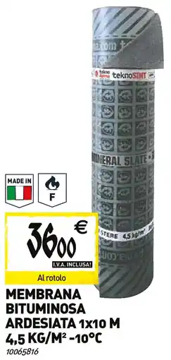 Tecnomat Membrana bituminosa ardesiata offerta