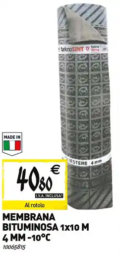 Tecnomat Membrana bituminosa 1×10 m offerta