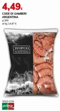 Basko Wofco code di gamberi argentina offerta