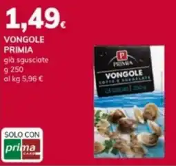 Basko Vongole primia già sgusciate offerta