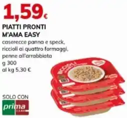 Basko Piatti pronti m'ama easy caserecce panna e speck offerta