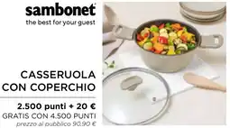 Esselunga Sambonet casseruola con coperchio offerta