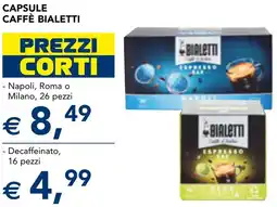 Esselunga Capsule caffè BIALETTI offerta