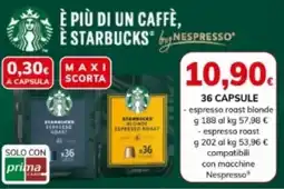 Basko Starbucks 36 capsule offerta