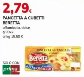 Basko Pancetta a cubetti beretta affumicata, dolce offerta