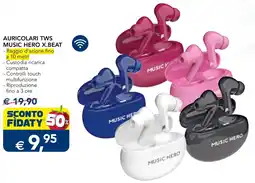 Esselunga AURICOLARI TWS MUSIC HERO X.BEAT offerta