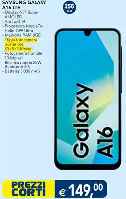 Esselunga SAMSUNG GALAXY A16 LTE offerta