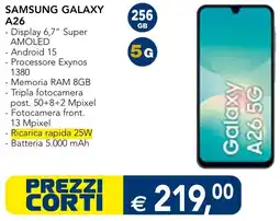 Esselunga SAMSUNG GALAXY A26 offerta