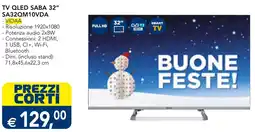 Esselunga TV QLED SABA 32" SA32QM10VDA offerta