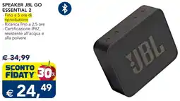 Esselunga SPEAKER JBL GO ESSENTIAL 2 offerta
