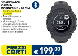 Esselunga Smartwatch GARMIN INSTINCT E - 40 MM offerta