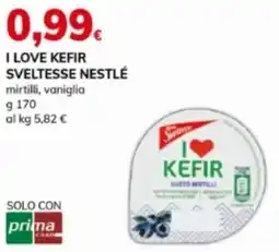 Basko I love kefir sveltesse nestlé mirtilli, vaniglia offerta