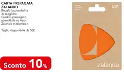 Esselunga Carta prepagata zalando offerta