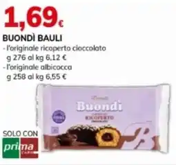 Basko Buondì bauli l'originale ricoperto cioccolato e l'originale albicocca offerta